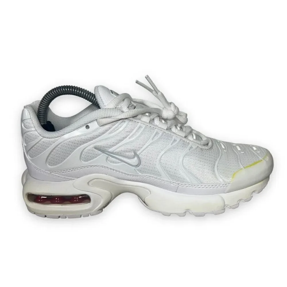 Nike Air Max Plus‎ GS 'White Metallic Silver' AR1852-100 Youth 4.5 Women's 6
